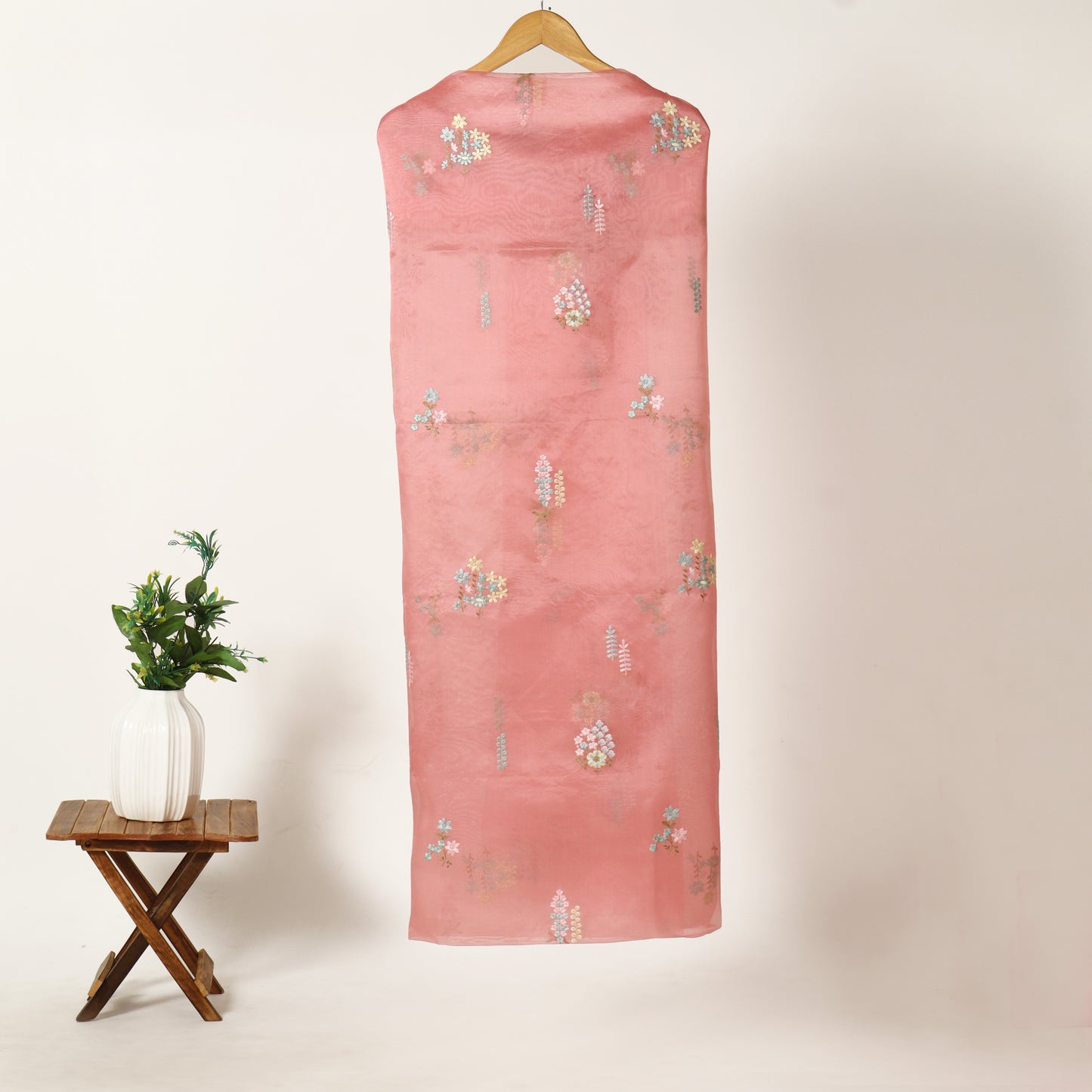 Unstitched Organza Suit