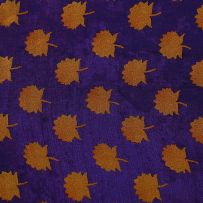 Purpls Color Satin Hydra Print Fabric