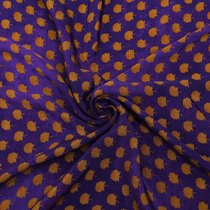Purpls Color Satin Hydra Print Fabric