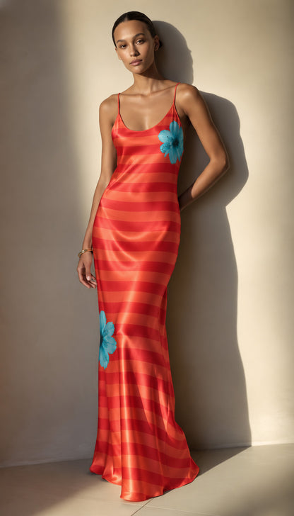 Modal Satin Stripe Fabric