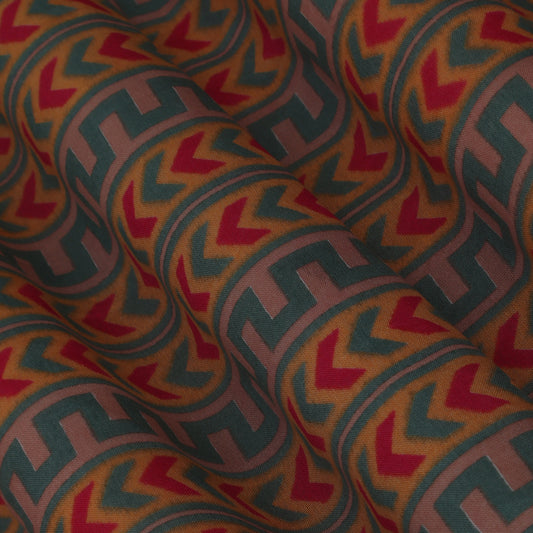 Colored Chanderi Print Fabric