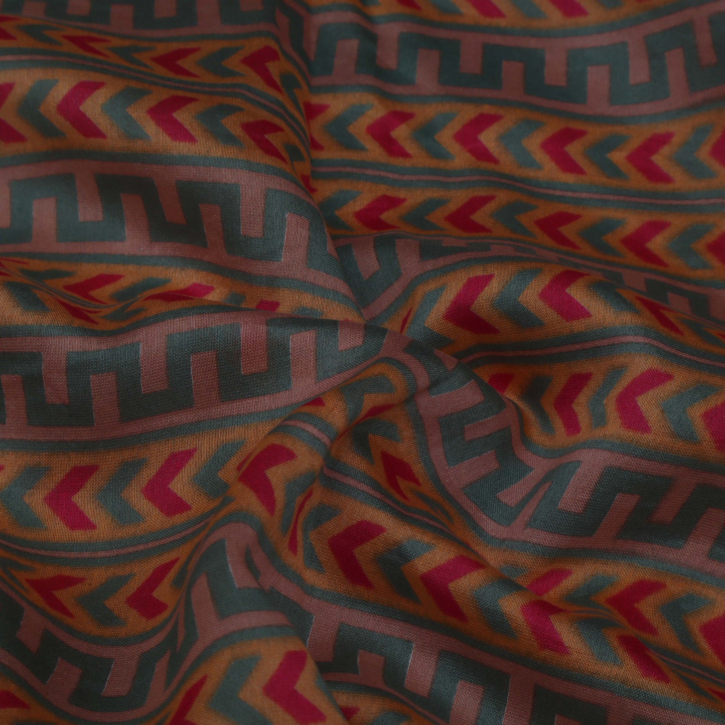 Colored Chanderi Print Fabric