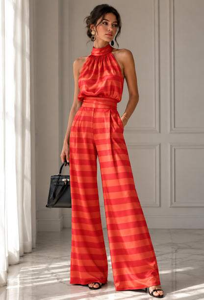 Modal Satin Stripe Fabric