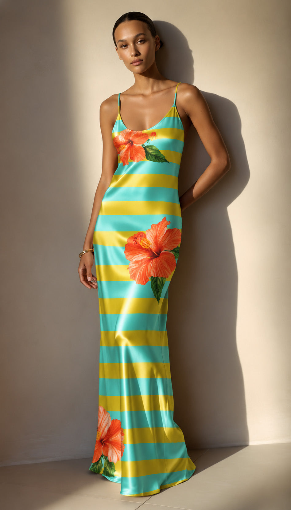 Modal Satin Stripe Fabric