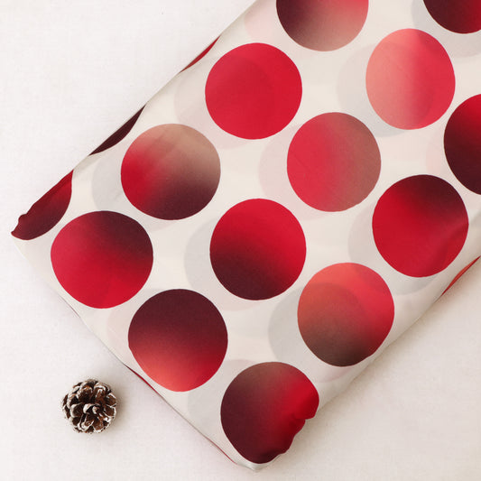 Modal Satin Dot Stripe Fabric