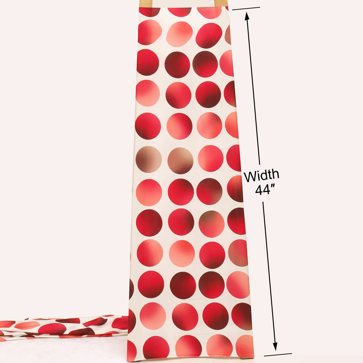Modal Satin Dot Stripe Fabric