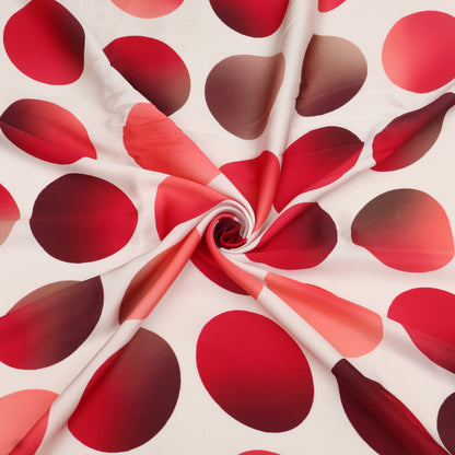 Modal Satin Dot Stripe Fabric