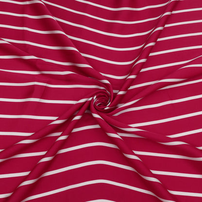 Modal Satin Dot Stripe Fabric