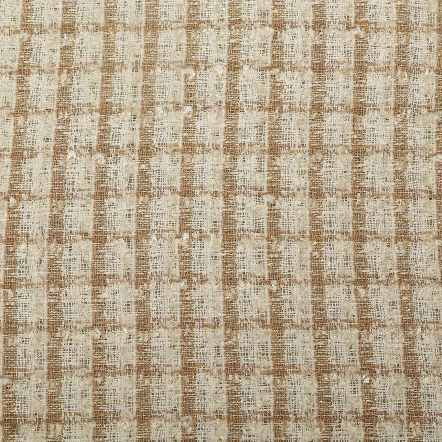 Cream Color Heavy Woolen Shimmer Fabric