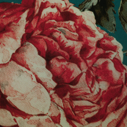 Floral Design Crepe Hydra Print Fabric