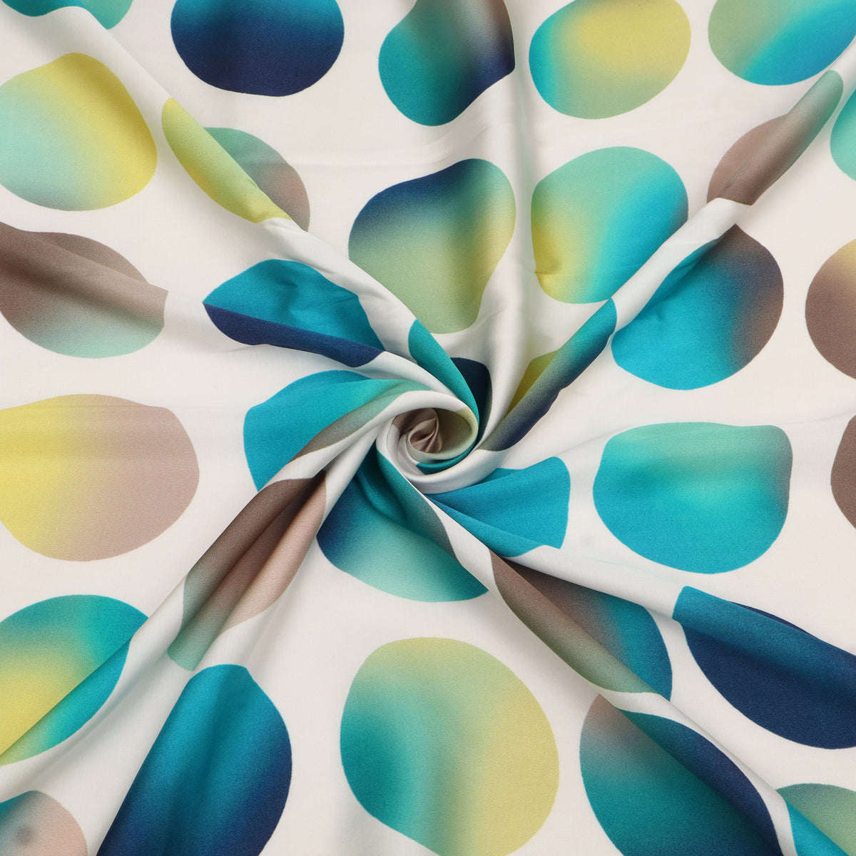 Modal Satin Dot Stripe Fabric
