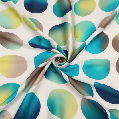 Modal Satin Dot Stripe Fabric