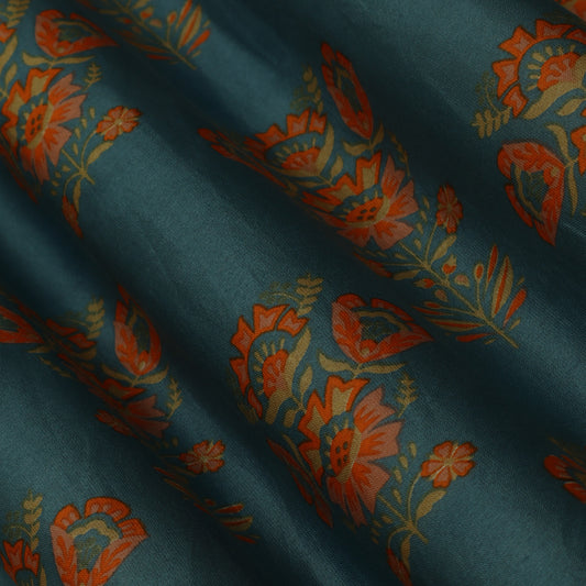 Colored Chanderi Print Fabric
