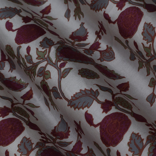 Colored Chanderi Print Fabric