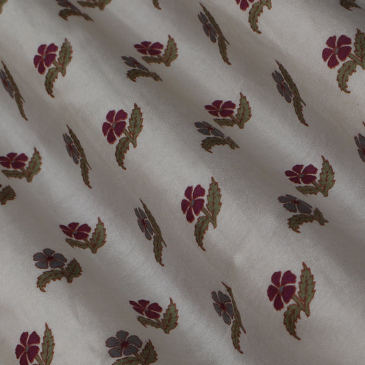 Colored Chanderi Print Fabric