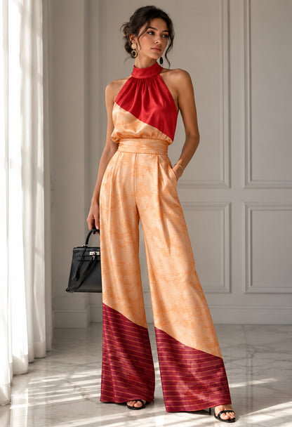 Modal Satin Abstract Fabric