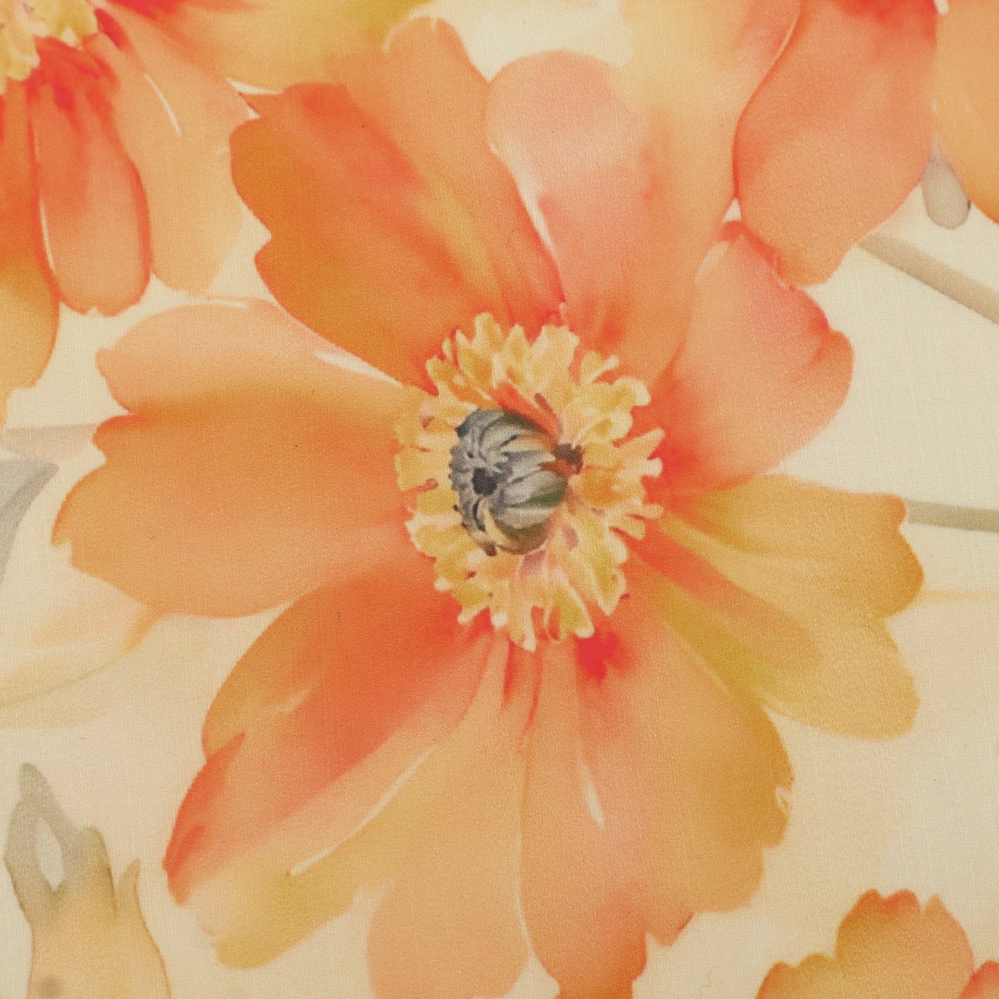 Slub Satin Print Fabric