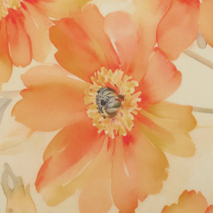 Slub Satin Print Fabric