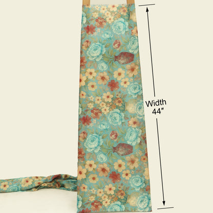 Slub Satin Print Fabric