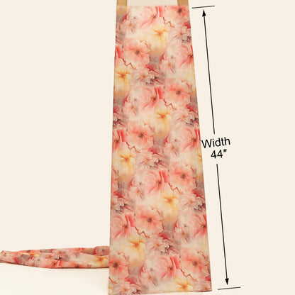 Slub Satin Print Fabric