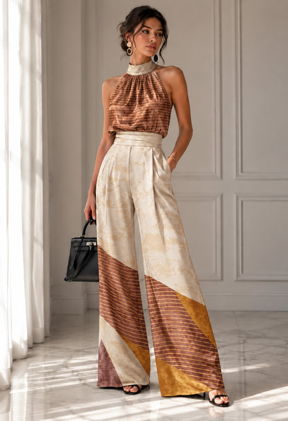 Modal Satin Abstract Fabric