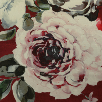 Crepe Hydra Print Mukaish Fabric