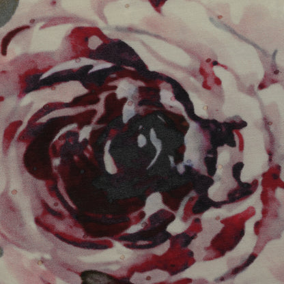 Crepe Hydra Print Mukaish Fabric