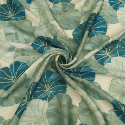 Slub Satin Print Fabric