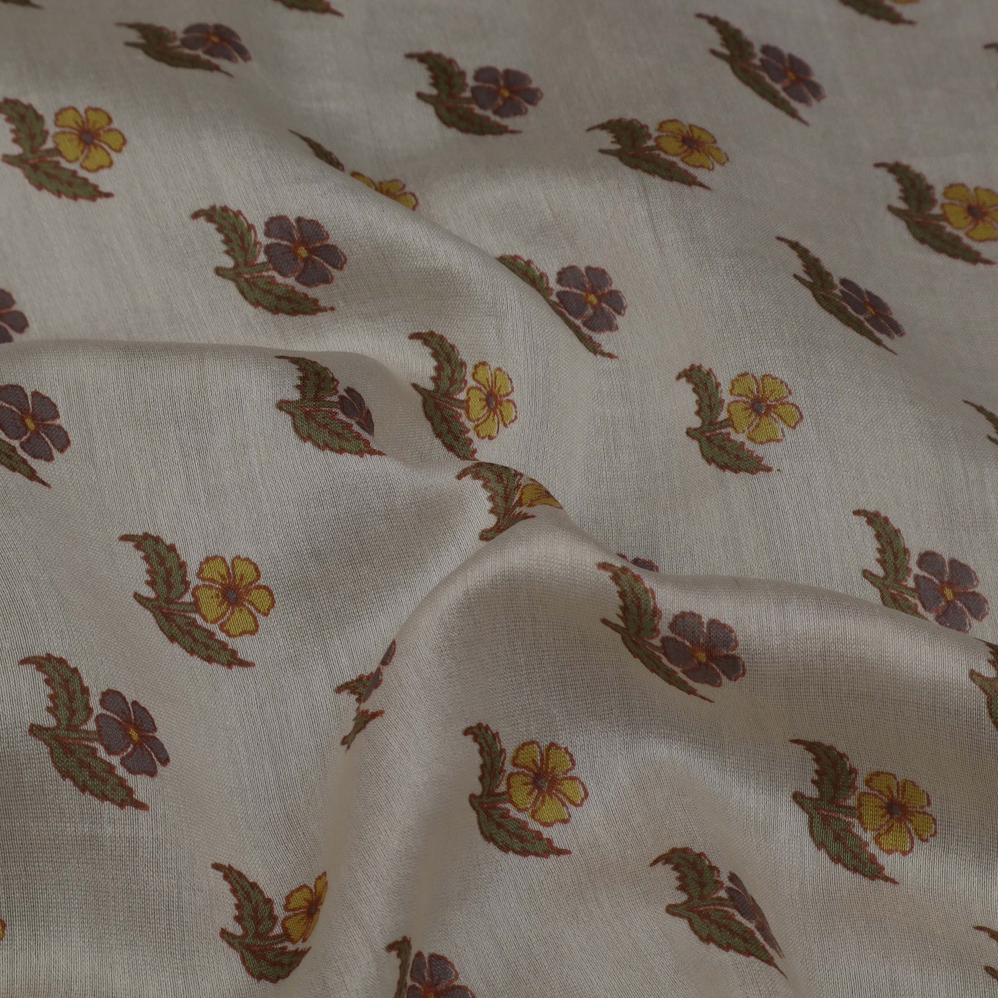 Colored Chanderi Print Fabric