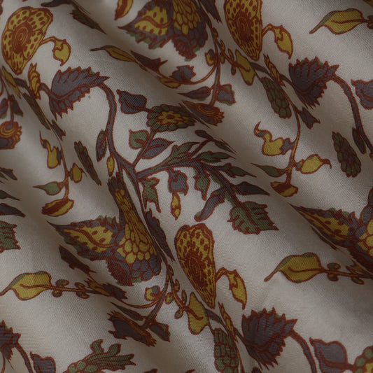 Colored Chanderi Print Fabric