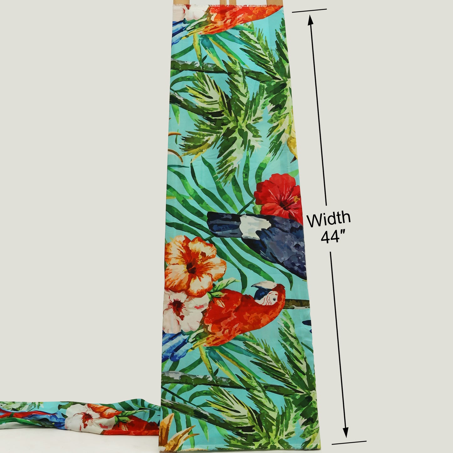 Birds Pattern Design Crepe Hydra Print Fabric