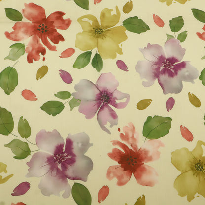 Slub Satin Print Fabric