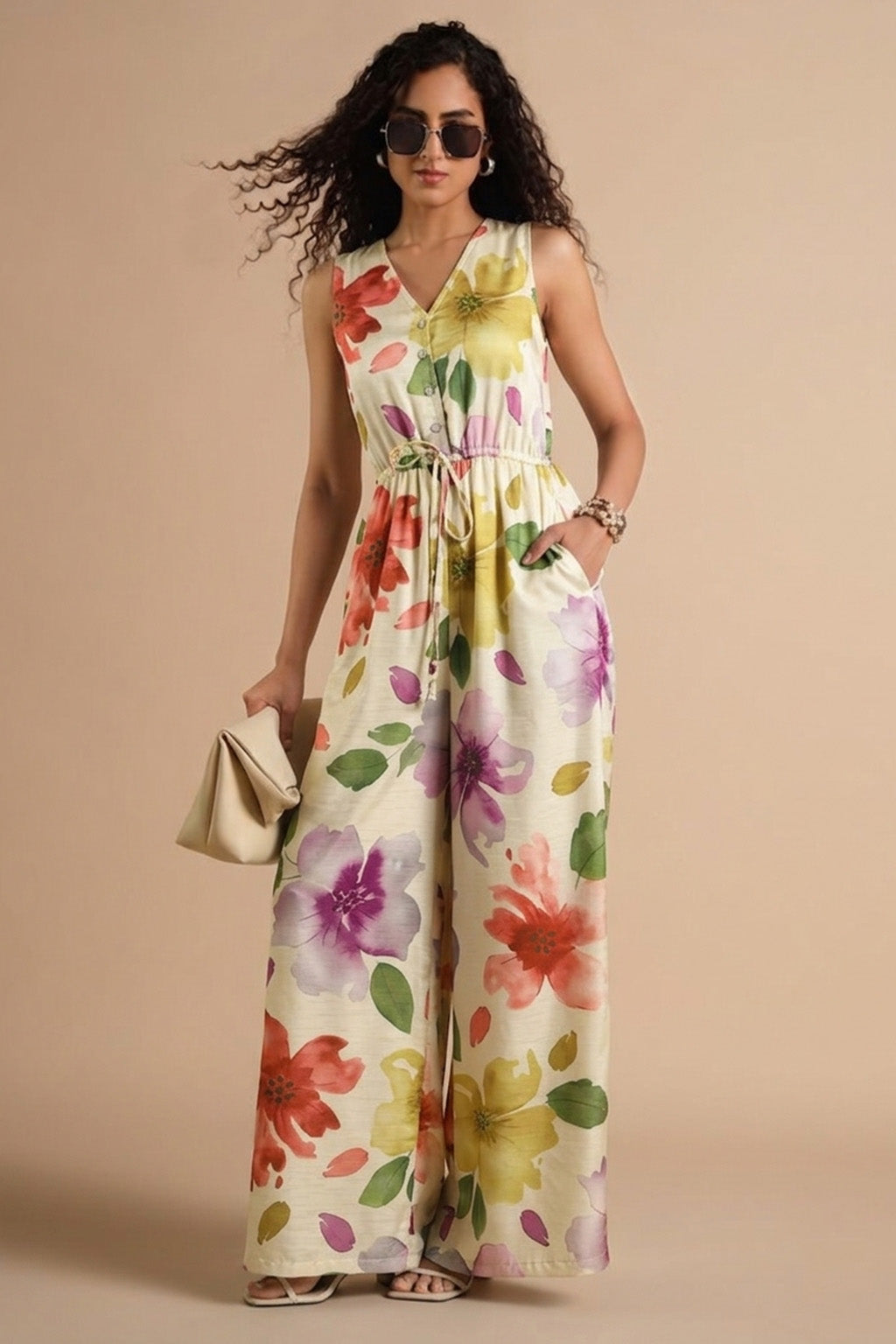 Slub Satin Print Fabric
