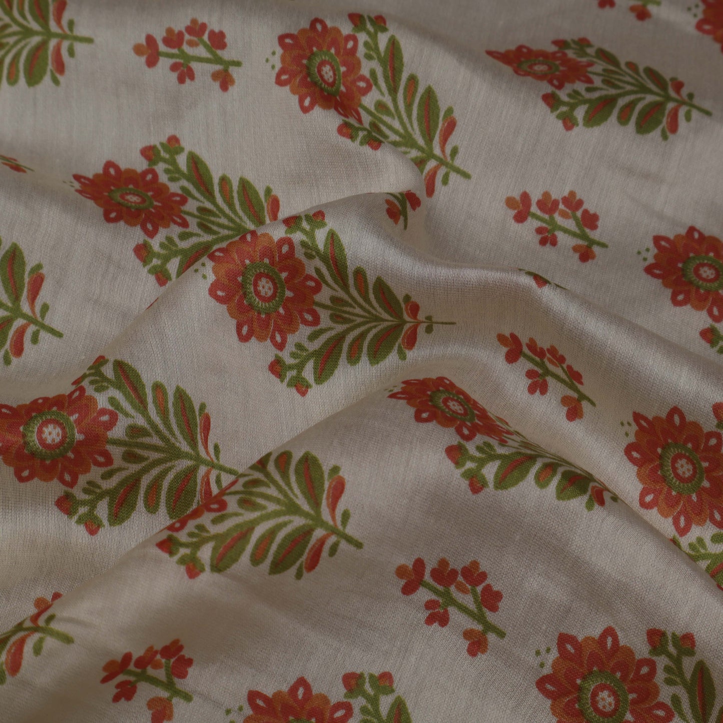 Colored Chanderi Print Fabric