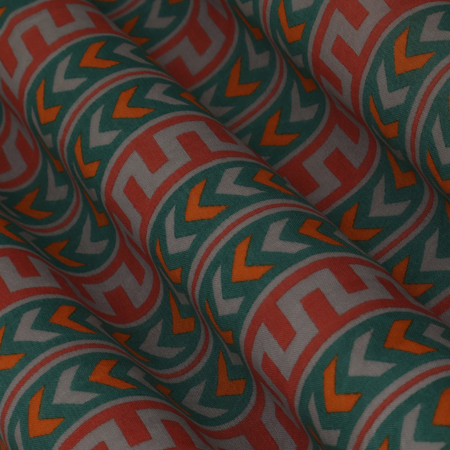 Colored Chanderi Print Fabric