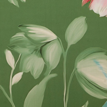 Slub Satin Print Fabric