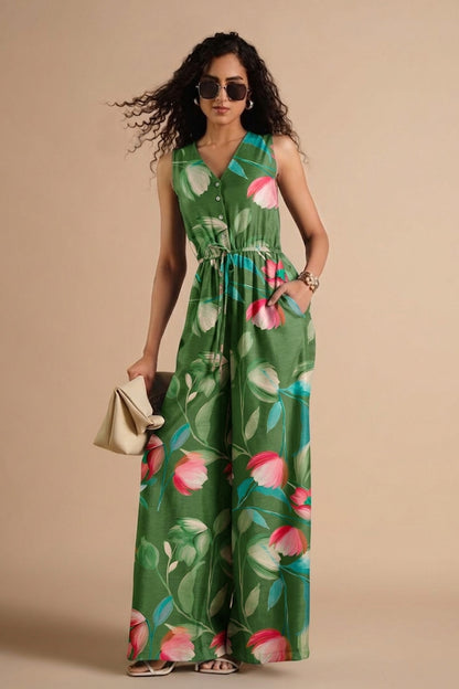 Slub Satin Print Fabric