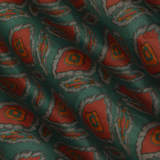Colored Chanderi Print Fabric