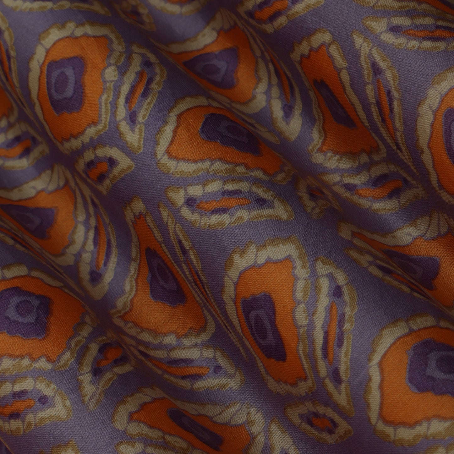 Colored Chanderi Print Fabric