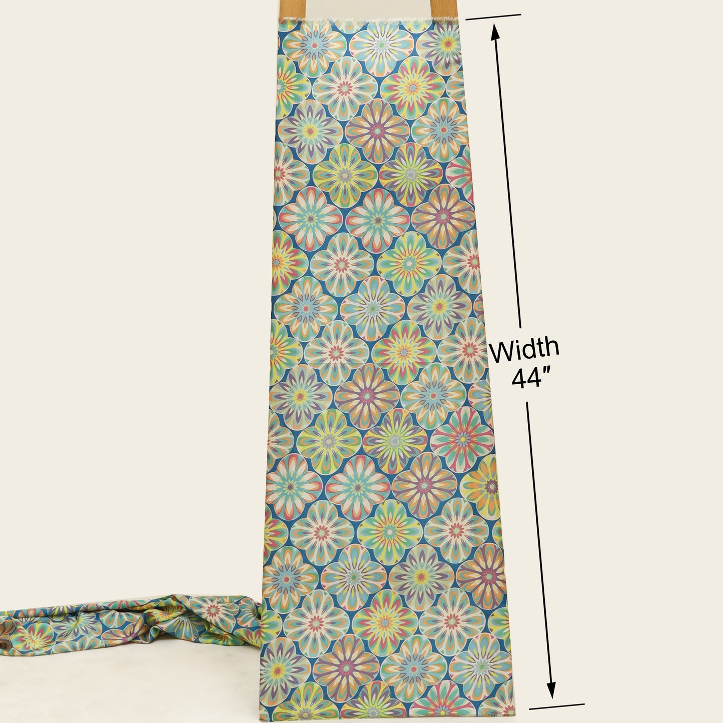 Slub Satin Print Fabric
