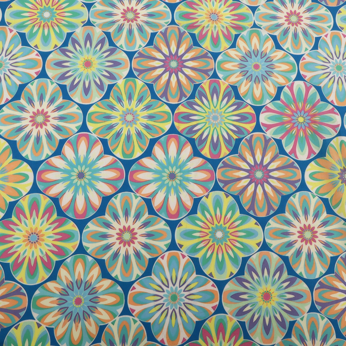 Slub Satin Print Fabric