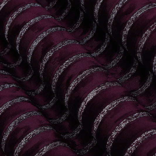 Velvet Stripe Foil Fabric