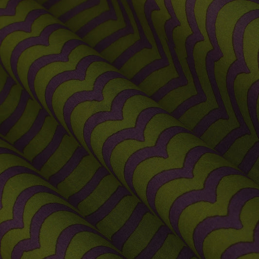 Colored Chanderi Print Fabric