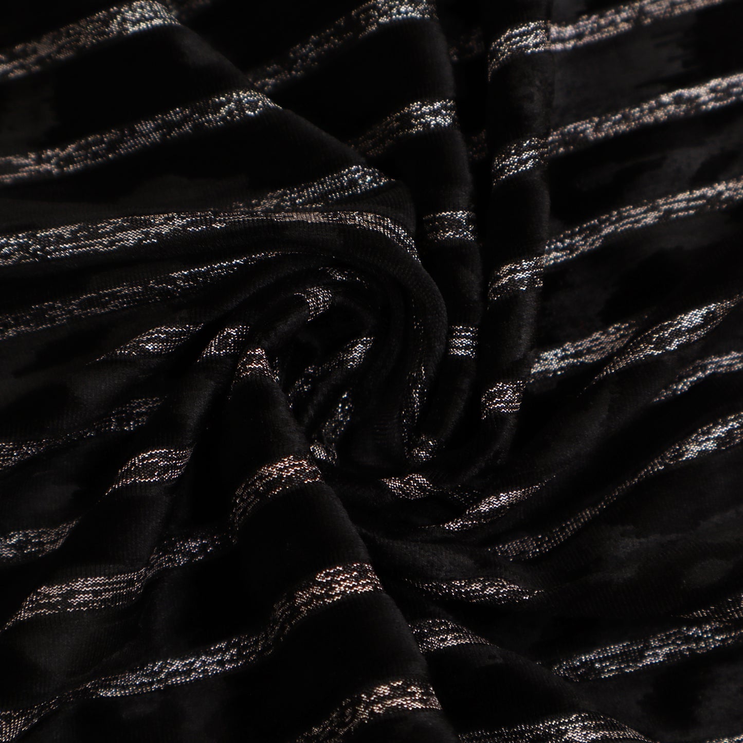 Velvet Stripe Foil Fabric