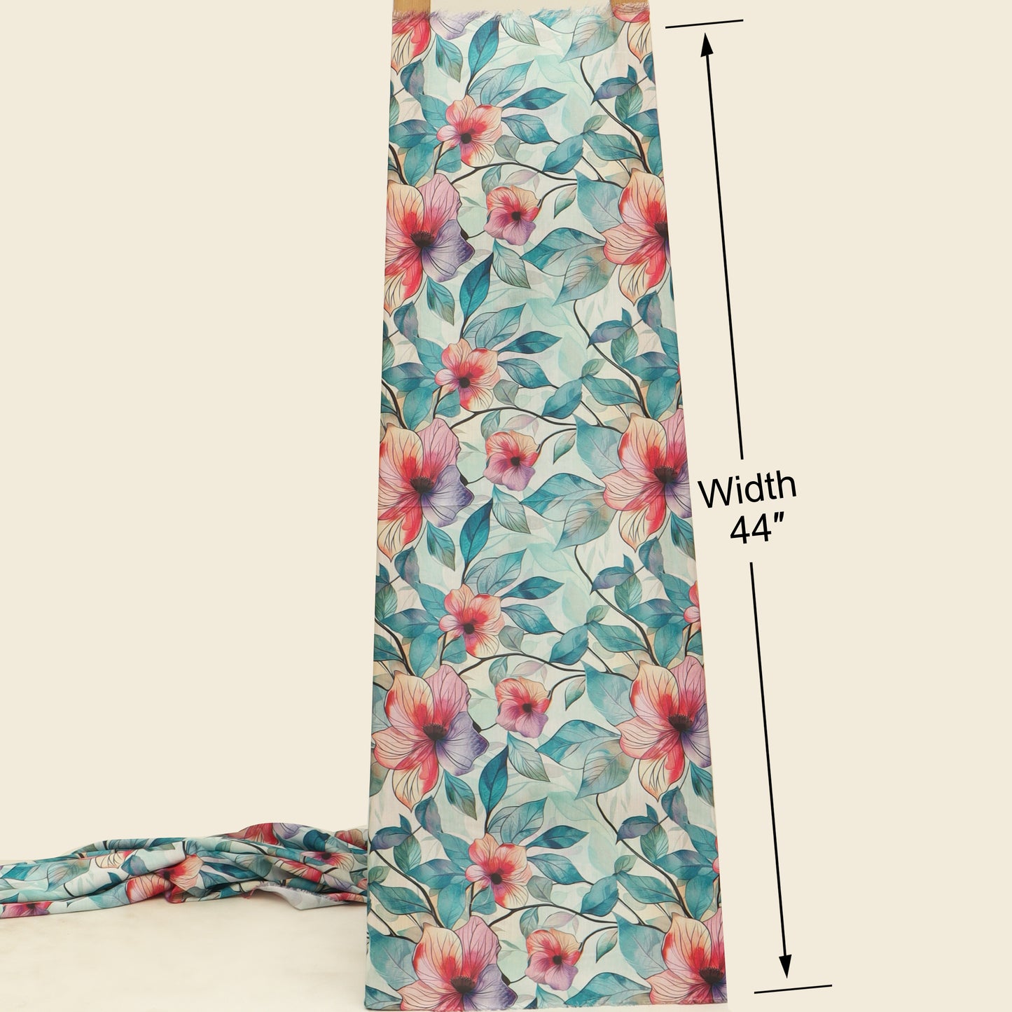 Slub Satin Print Fabric