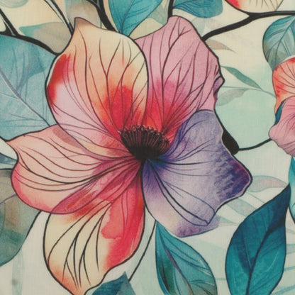 Slub Satin Print Fabric