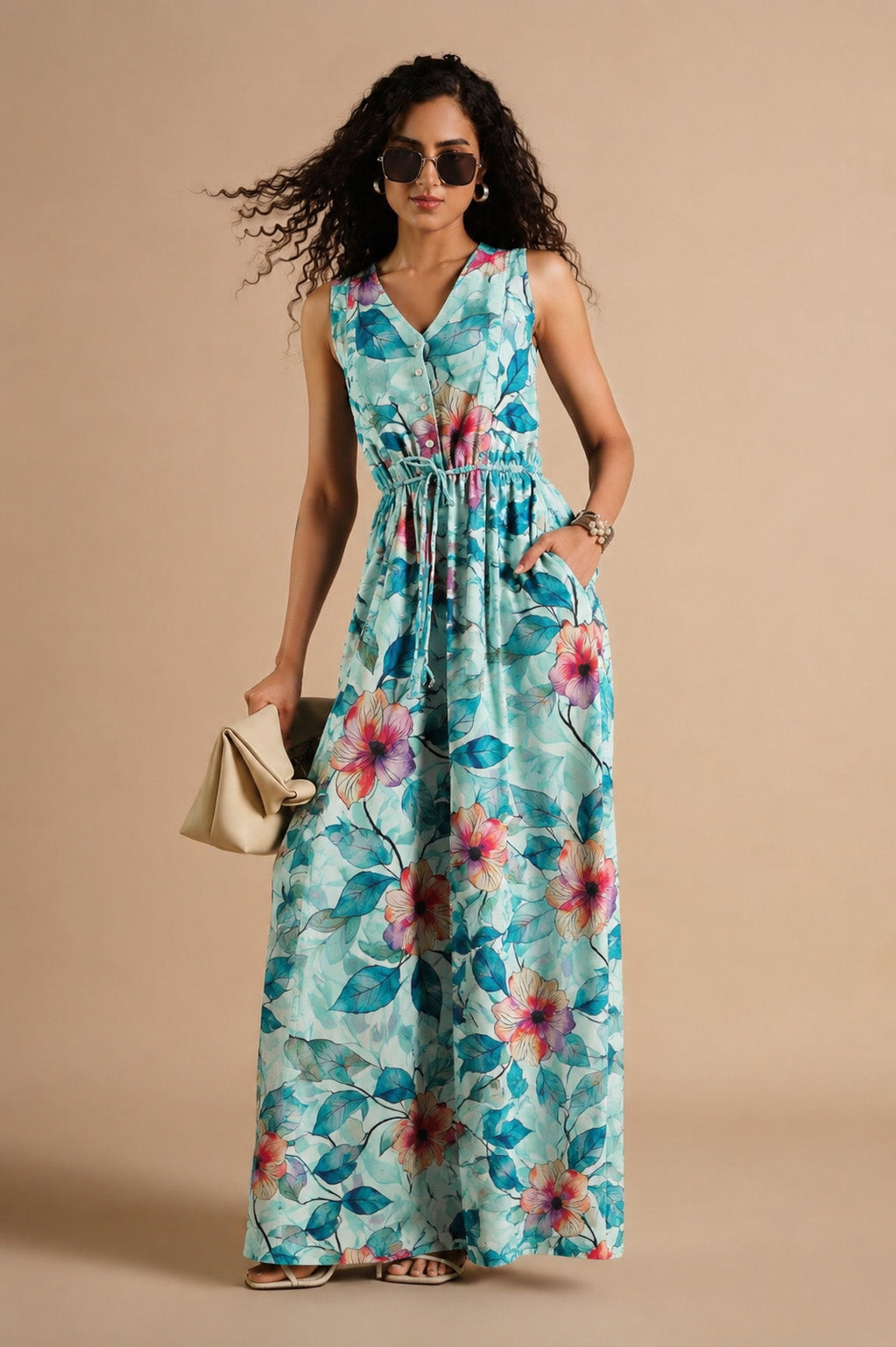 Slub Satin Print Fabric