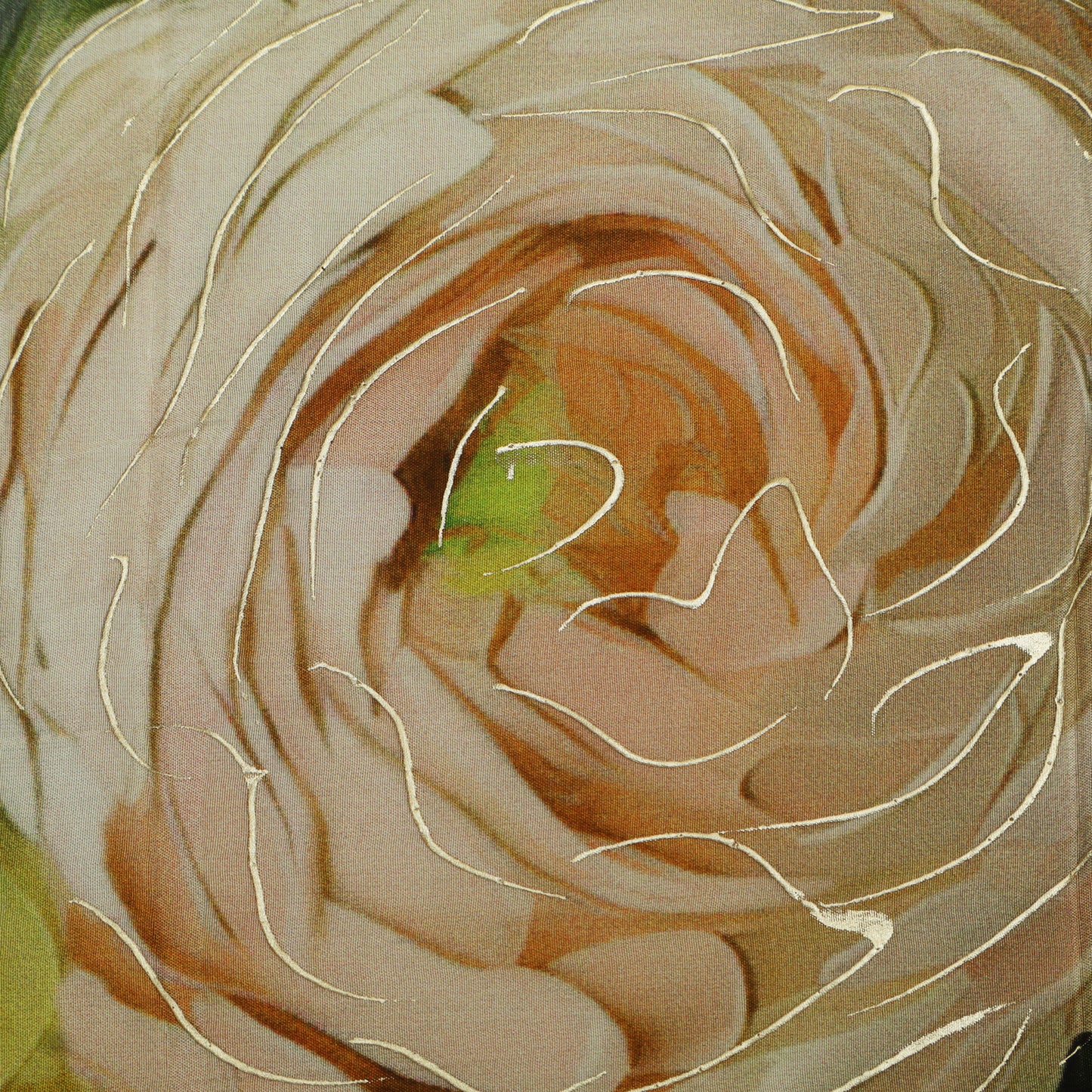 Crepe Printed Kupi Work Fabric