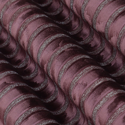 Velvet Stripe Foil Fabric