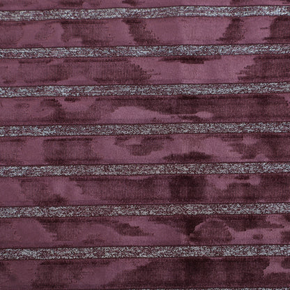 Velvet Stripe Foil Fabric